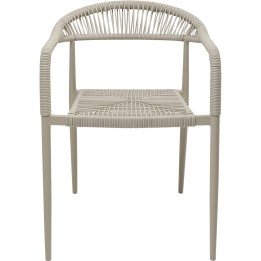 Beige tuinstoel met armleuningen - Palma - Kare Design