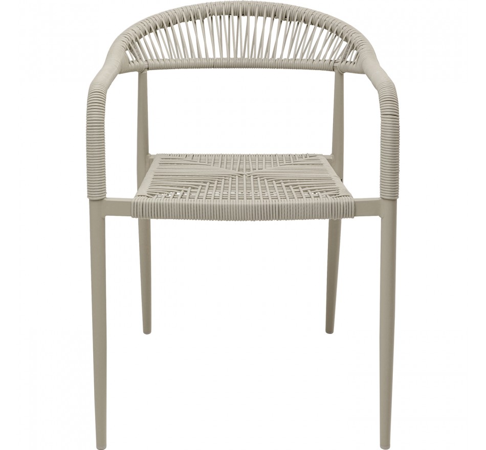 Tuinstoel met armleuningen Palma beige Kare Design Tuinstoel met armleuningen Palma beige Kare Design