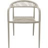 Beige Garden Chair with Armrests - Palma - Kare Design