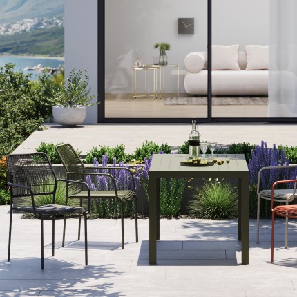 Tuintafel Madagascar 140x80cm groen Kare Design