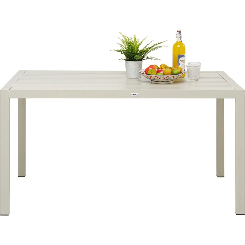 Tuintafel Madagascar 140x80cm beige Kare Design