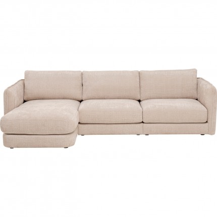 Corner Sofa Karma left cream Kare Design