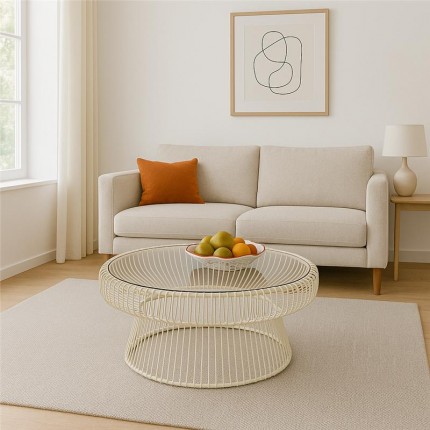 Salontafel Lisboa Ø86cm beige Kare Design