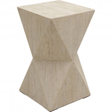 Side Table Travertino Triangle Kare Design