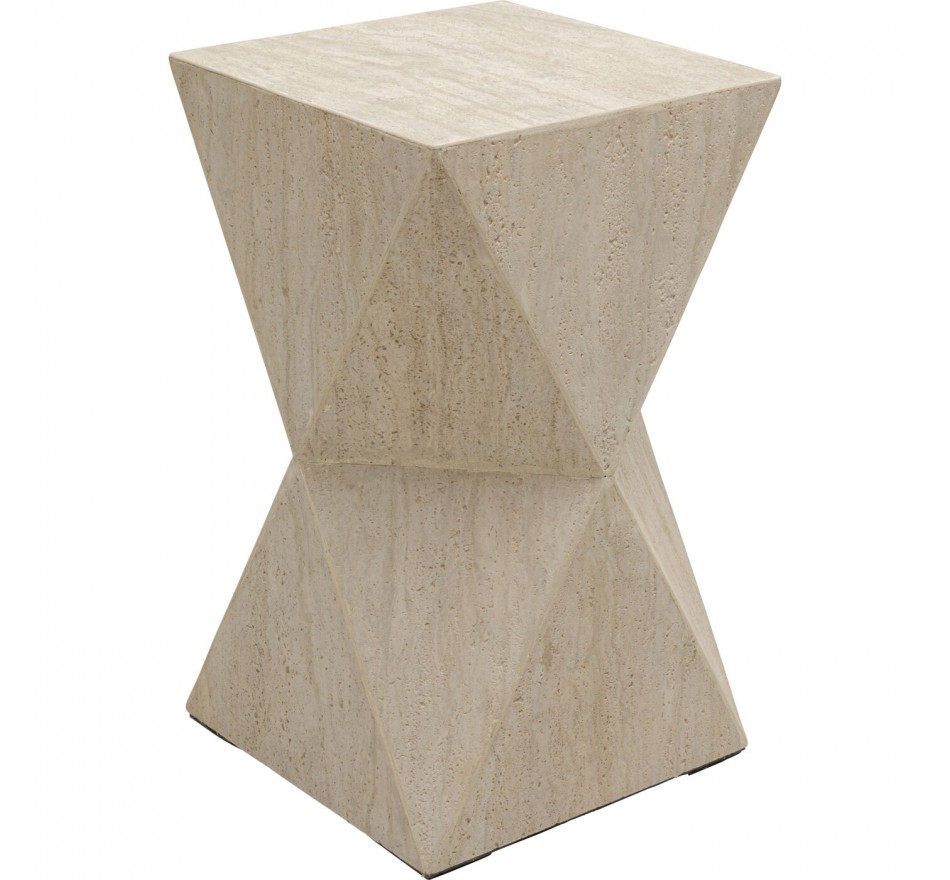 Side Table Travertino Triangle Kare Design