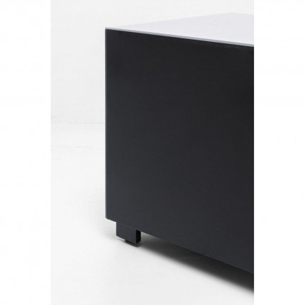 Bijzettafel Luxury 45x45cm zilver 1 lades Kare Design