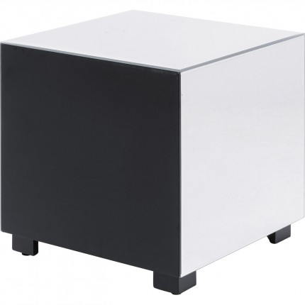 Bijzettafel Luxury 45x45cm zilver 1 lades Kare Design