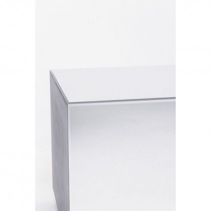 Bijzettafel Luxury 45x45cm zilver 1 lades Kare Design
