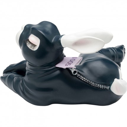 Spaarpot sexy konijn liggen 27cm donkerblauw Kare Design