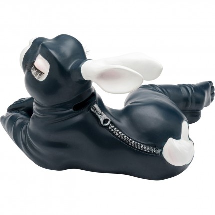 Spaarpot sexy konijn liggen 27cm donkerblauw Kare Design