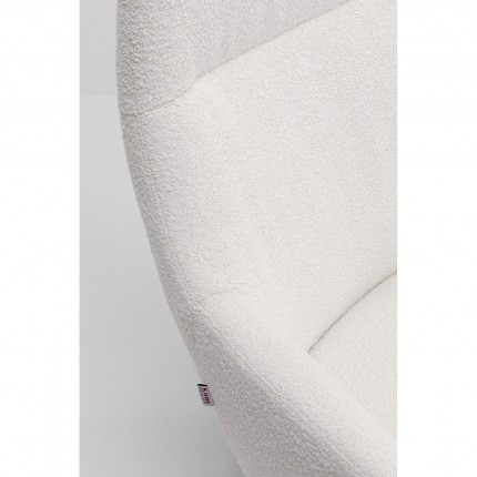 Draaifauteuil Mimi creme Kare Design