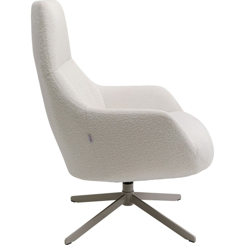 Fauteuil pivotant Mimi crème