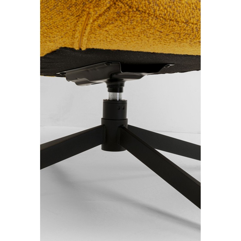 Fauteuil pivotant Mimi jaune