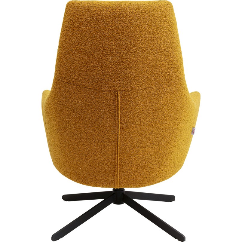 Fauteuil pivotant Mimi jaune