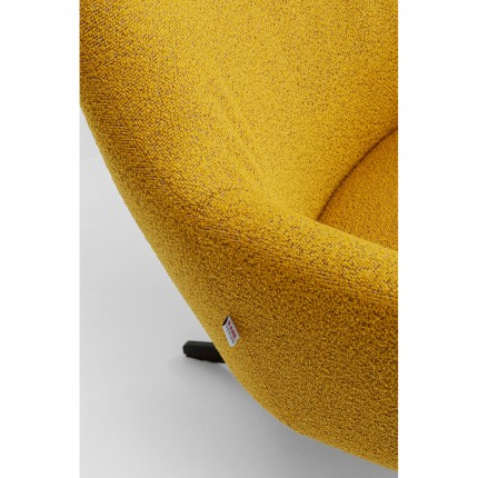 Draaifauteuil Mimi geel Kare Design