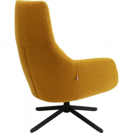 Draaifauteuil Mimi geel Kare Design