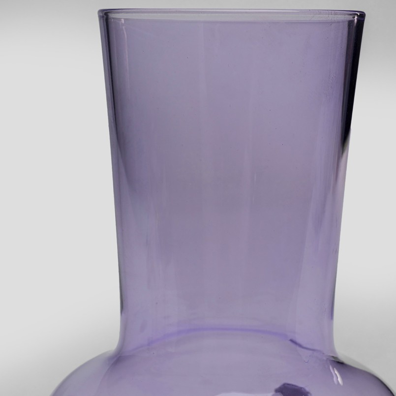 Paarse waterkan met reliëfbloemen - Partybloemen - Kare Design