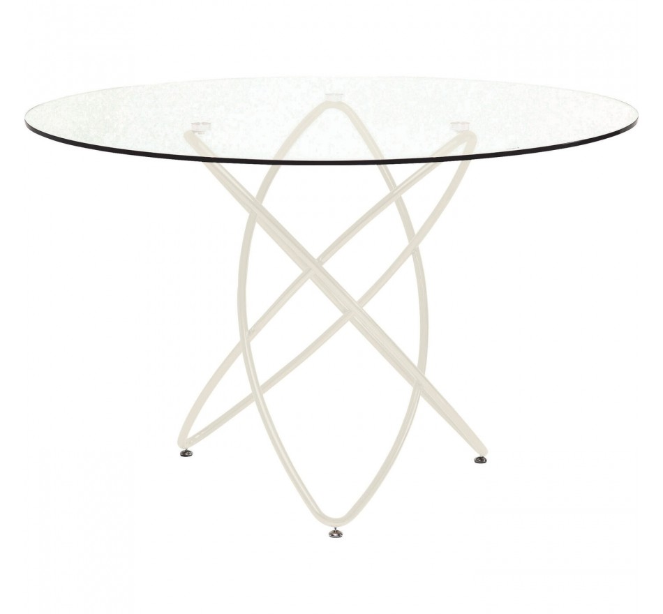 Eettafel Molekular Ø120cm beige Kare Design Eettafel Molekular Ø120cm beige Kare Design