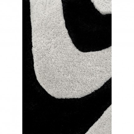 Vloerkleed Electric Diamond 240x170cm zwart en wit Kare Design