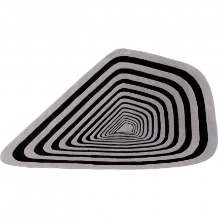 Vloerkleed Electric Diamond 240x170cm zwart en wit Kare Design