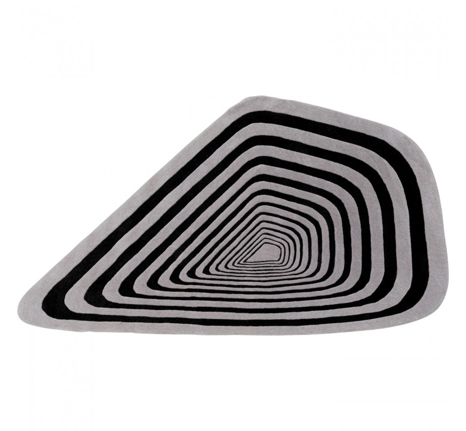 Vloerkleed Electric Diamond 240x170cm zwart en wit Kare Design