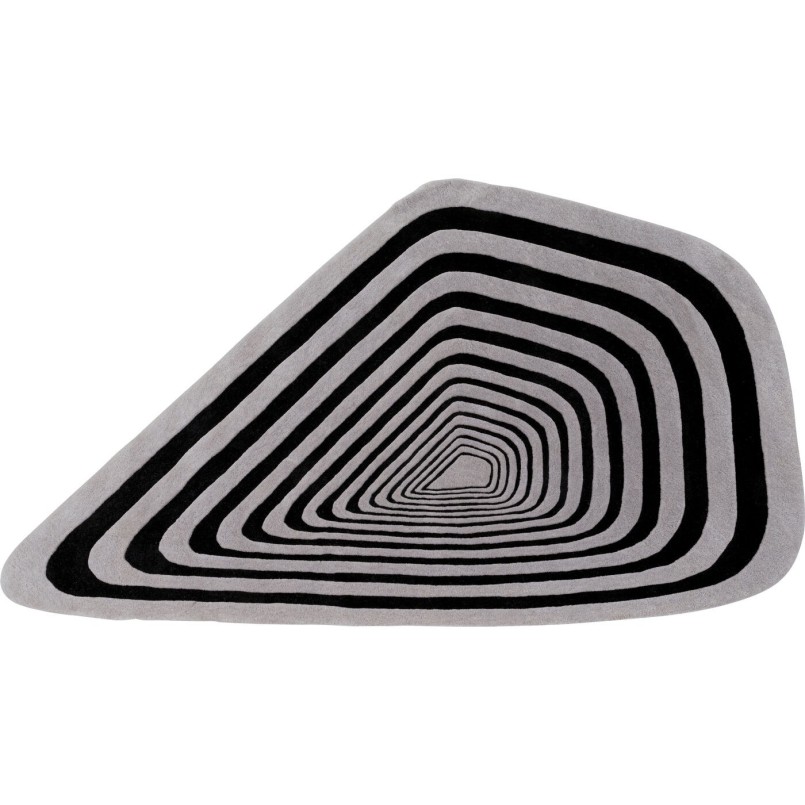 Vloerkleed Electric Diamond 240x170cm zwart en wit Kare Design