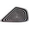 Vloerkleed Electric Diamond 240x170cm zwart en wit Kare Design