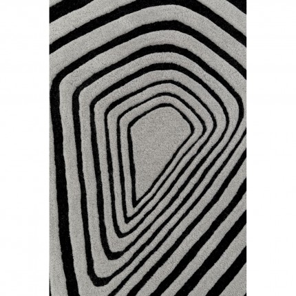 Carpet Electric Diamond 240x170cm black and white Kare Design