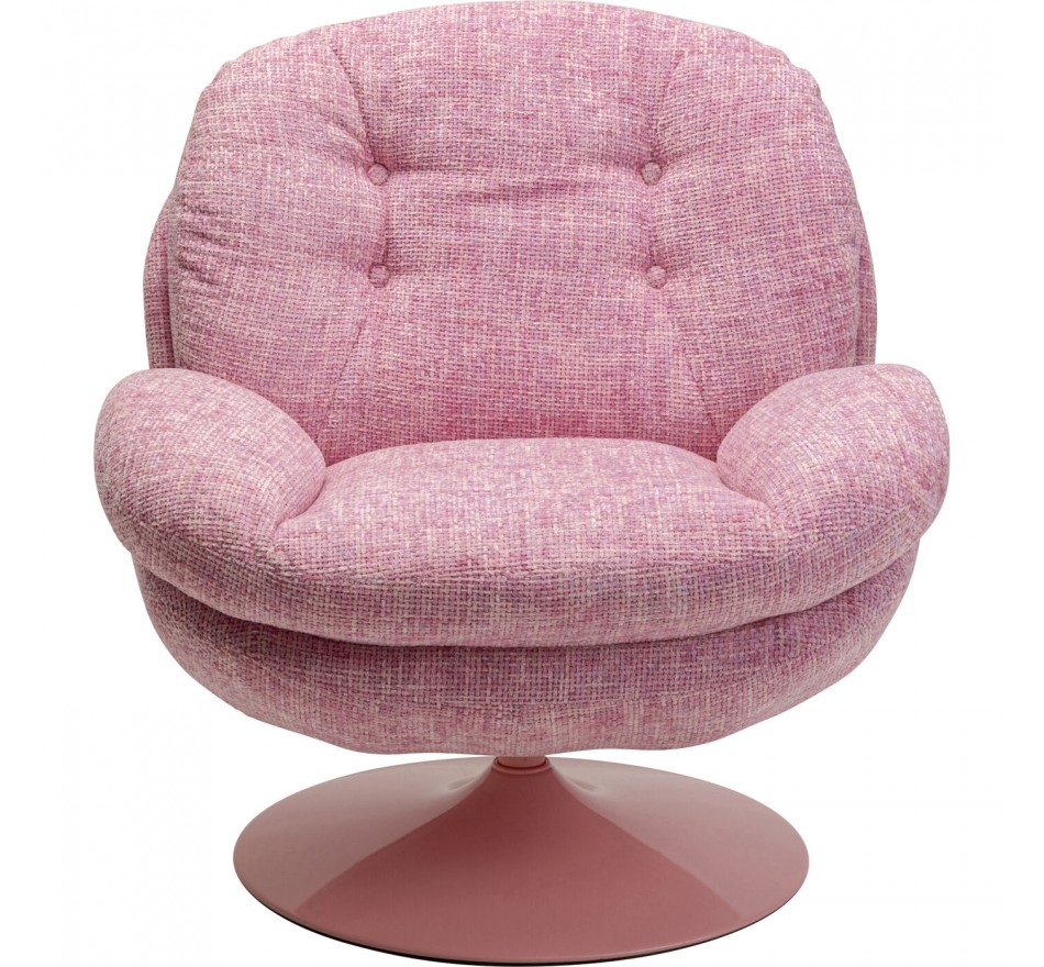 Draaifauteuil Cosy roze Kare Design Draaifauteuil Cosy roze Kare Design