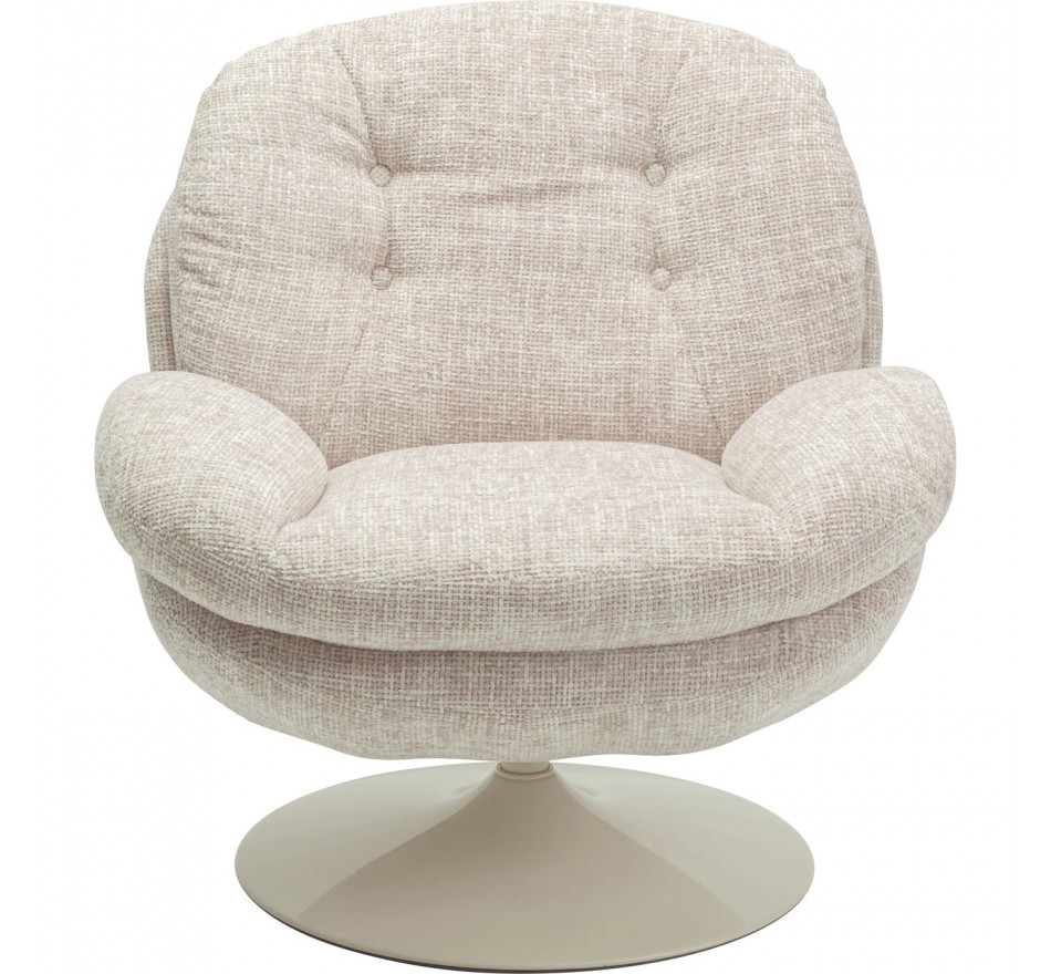 Draaifauteuil Cosy beige Kare Design Draaifauteuil Cosy beige Kare Design