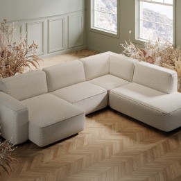 Hoekbank Casanova links grijs Kare Design