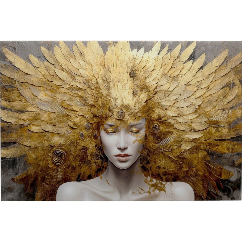 Glass Picture celestial woman 120x80cm Kare Design