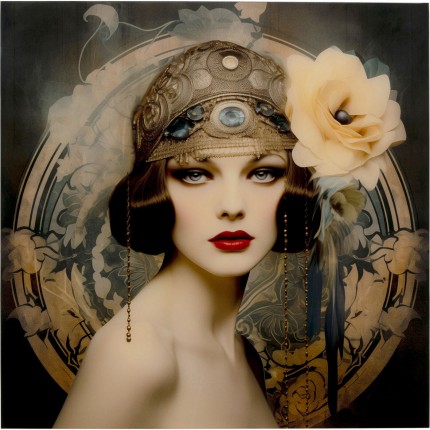Wandfoto vrouw art 100x100cm Kare Design