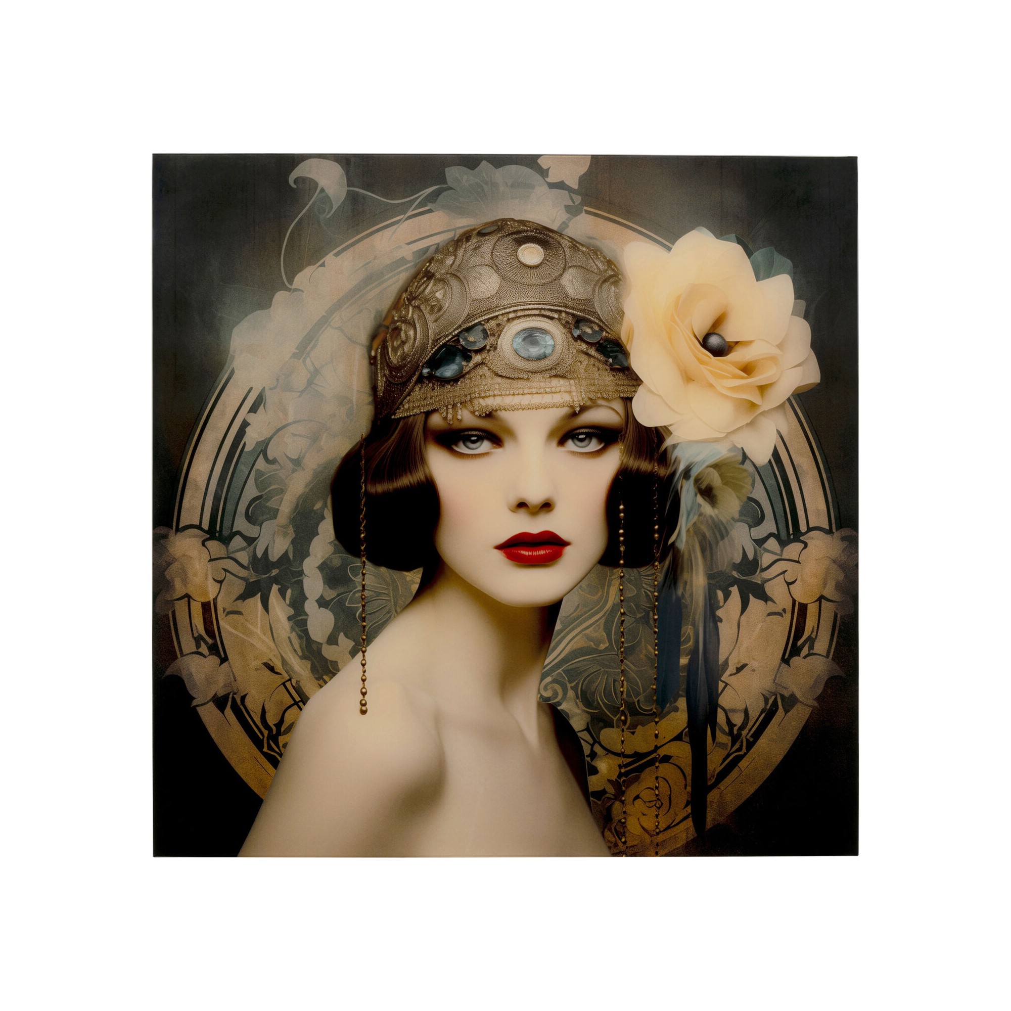 Wandfoto vrouw art 100x100cm Kare Design
