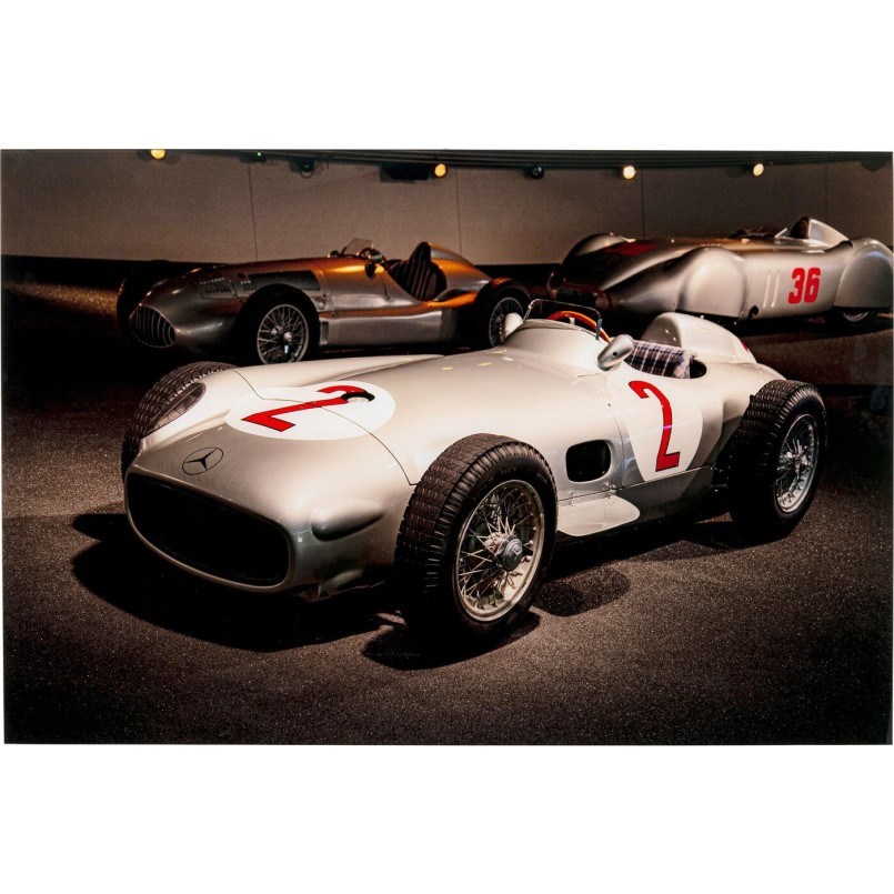 Glass Picture racing cars 120x80cm Kare Design