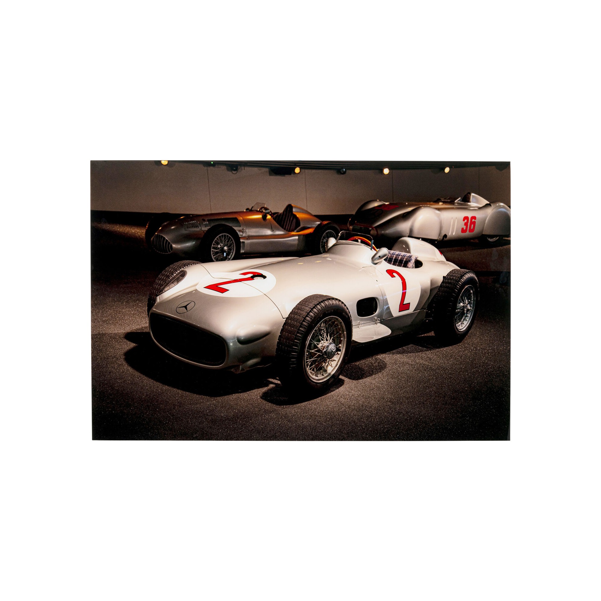 Wandfoto racewagens 120x80cm Kare Design