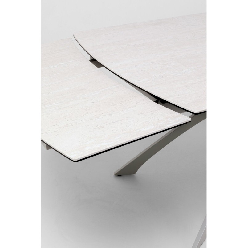 Table à rallonges Lana greige 180(40+40)x90cm