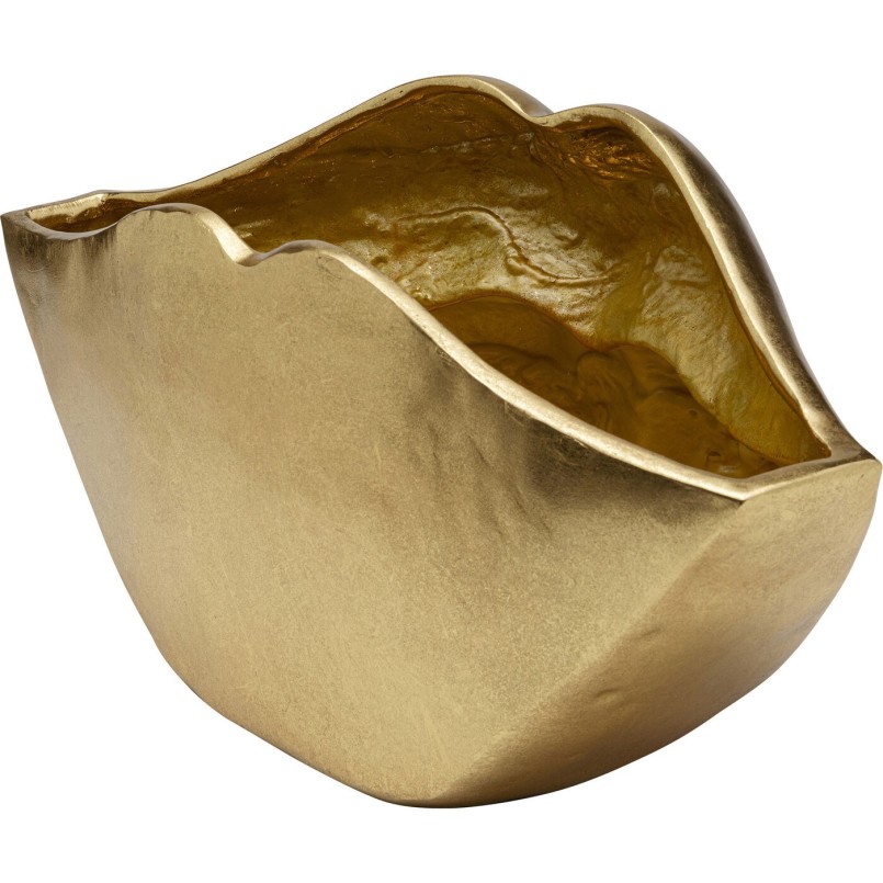 Flower Pot Lips Gold 30cm