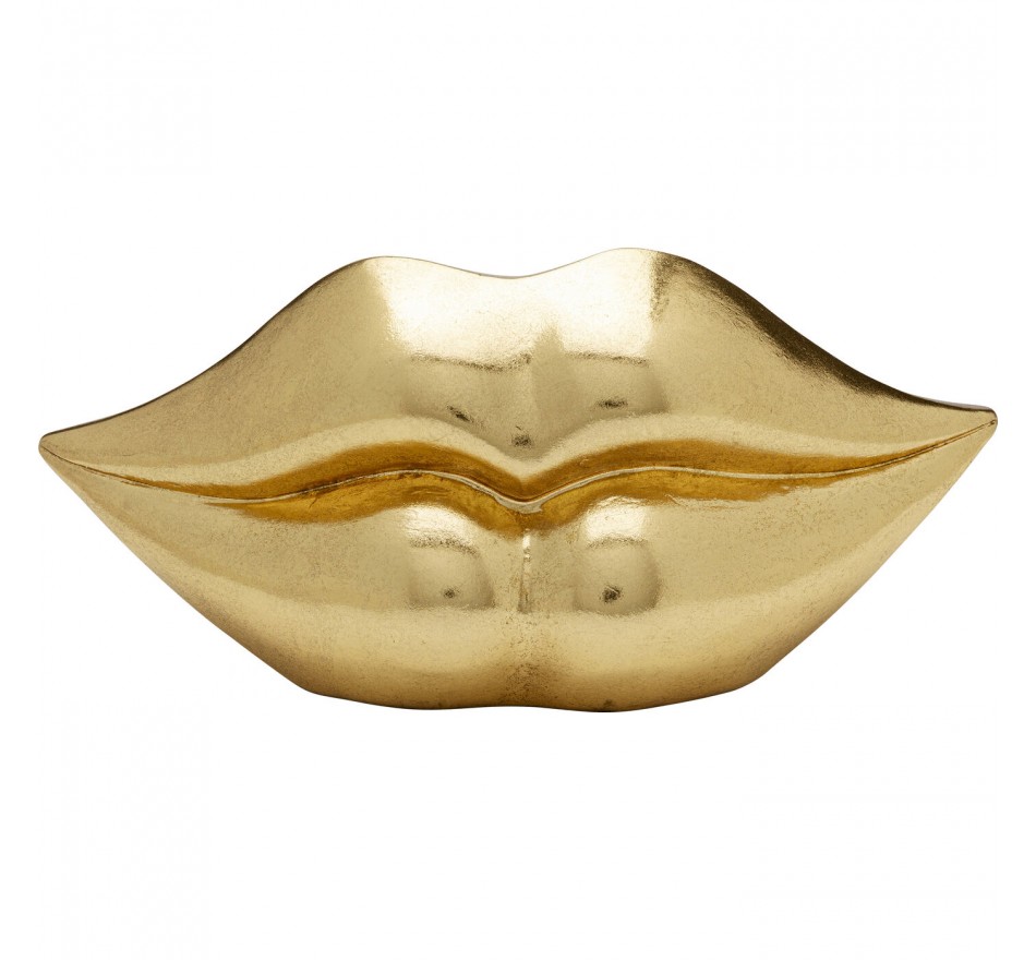 Spaarpot lippen goud 13cm Kare Design Spaarpot lippen goud 13cm Kare Design