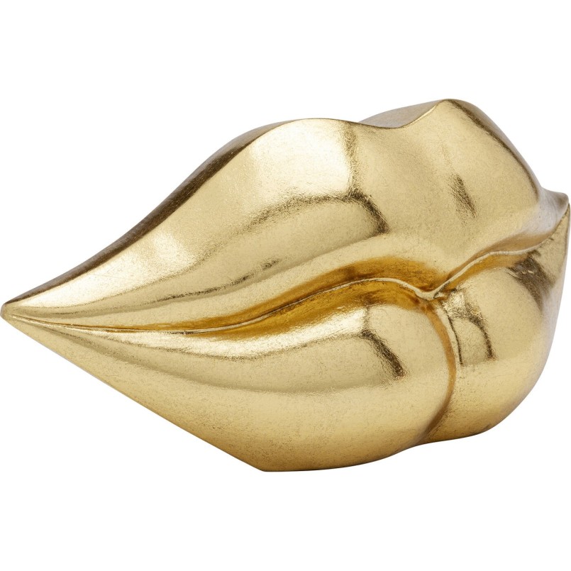 Tirelire Lips doré 13cm
