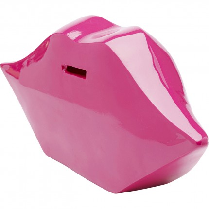 Spaarpot lippen fuchsia 13cm Kare Design