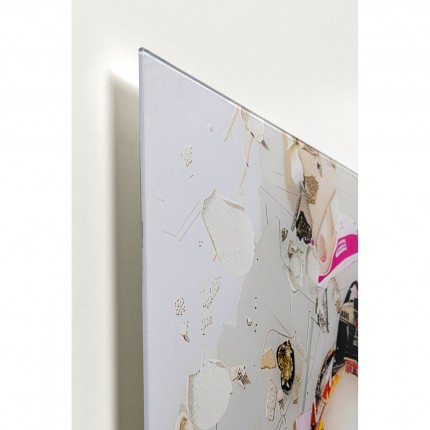 Wandfoto profiel artistieke vrouw 80x120cm Kare Design