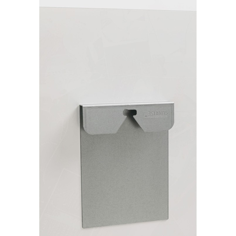 Glas schilderij van een artistieke vrouw in profiel - Kare Design