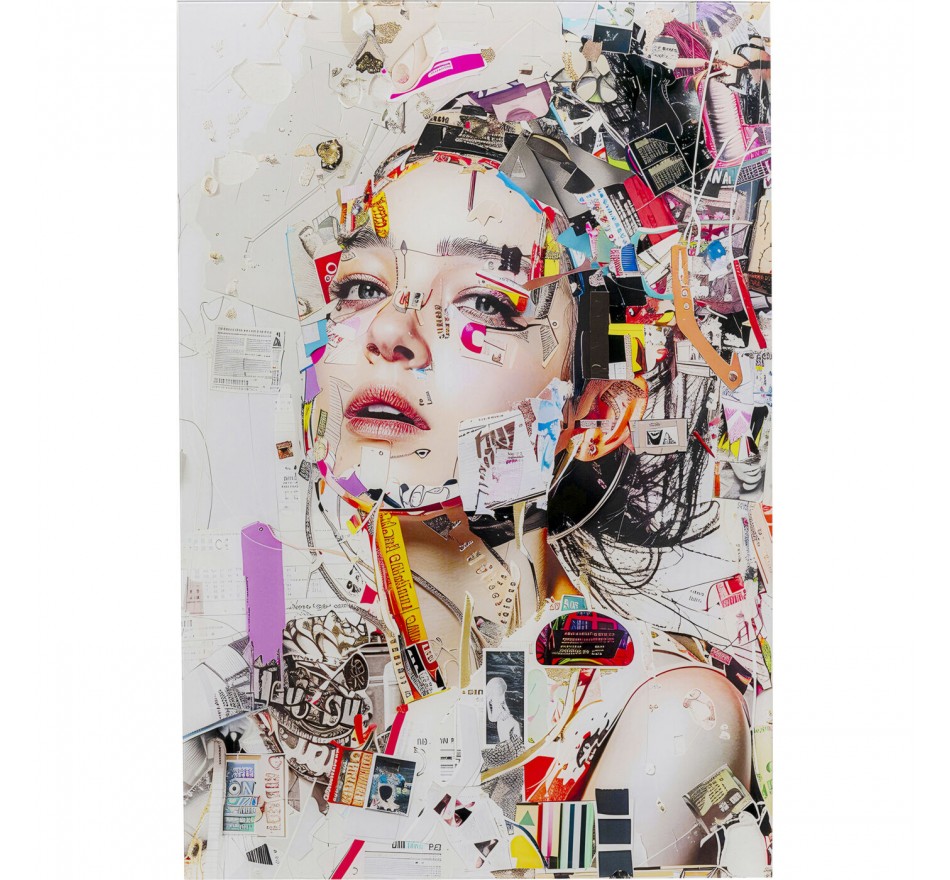 Glass Picture artistic woman profile 80x120cm Kare Design Glass Picture artistic woman profile 80x120cm Kare Design