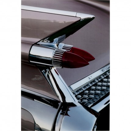 Wandfoto achterkant van de auto 80x120cm Kare Design
