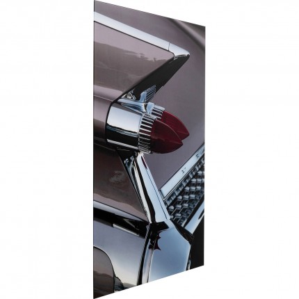 Wandfoto achterkant van de auto 80x120cm Kare Design