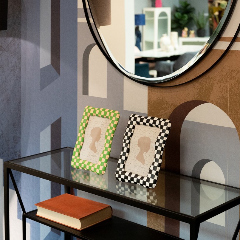 Picture Frame Checker 18x24cm black Kare Design