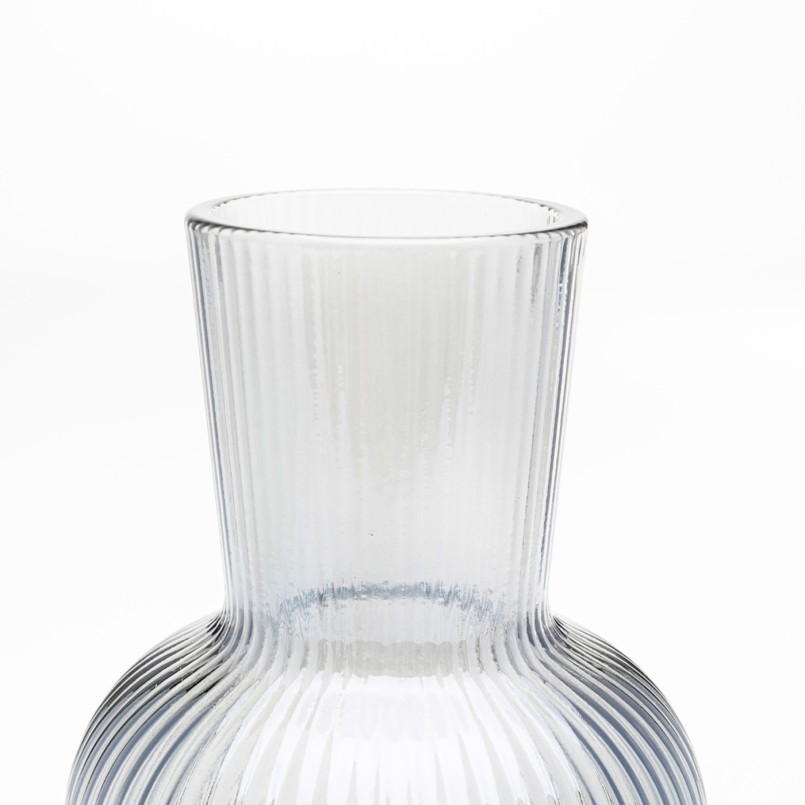 Karaf van geribbeld glas - Tango - Kare Design