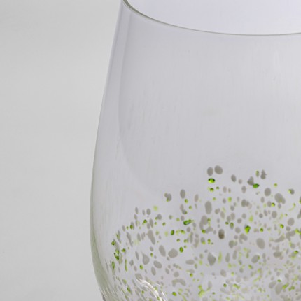Wine Glass Confetti green (4/set) Kare Design