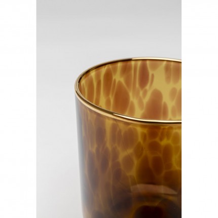 Waterglazen Caramel 10cm (4/set) Kare Design